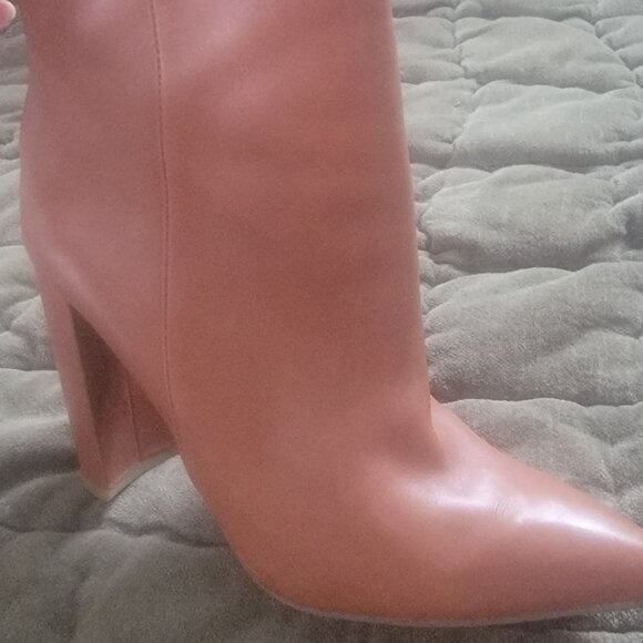 Steve Madden Trista Cognac Boots New Bootie - Picture 2 of 4